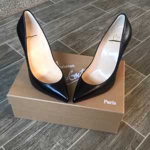 Christian Louboutin Pigalle follies black leather